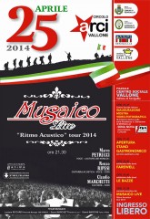 25 aprile 2014 al Centro Sociale Vallone di Senigallia - locandina