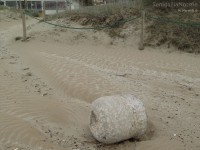 La pietra sulla spiaggia di Senigallia, al Ciarnin