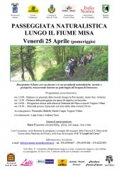 Locandina della Passeggiata naturalistica sul fiume Misa