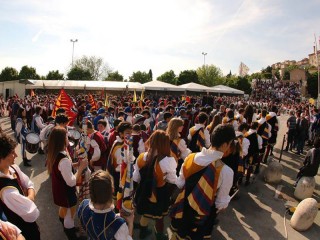 Corinaldo, Festa dei Folli 2014: la Parata Nazionale della Bandiera Under 18 della Lega Italiana Sbandieratori