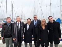 I componenti dell'associazione Senigallia Adesso! con il segretario PD Marche Francesco Comi