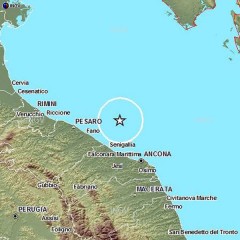 Scossa di terremoto in mare tra Senigallia e Fano