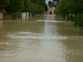 Corso Matteotti allagato