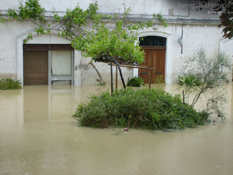 L'alluvione del 3 maggio 2014 a Senigallia, danni ad una casa