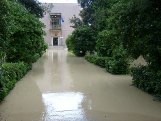 Il Liceo Medi dopo l'alluvione del 3 maggio 2014