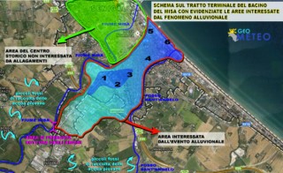 La mappa dell'alluvione a Senigallia