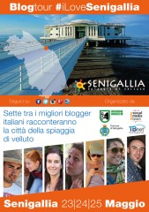 Locandina del primo blogtour a Senigallia: #ilovesenigallia