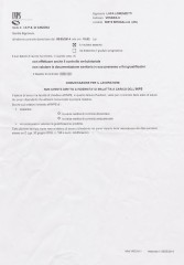 Verbale INPS della visita fiscale al sig. Lorenzetti