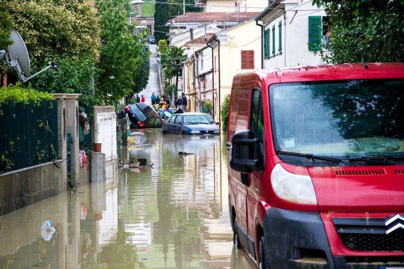 Senigallia alluvionata: la situazione a Borgo Bicchia il 3 maggio 2014. Foto di Simone Porretti