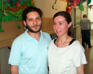 Il Sindaco Andrea Storoni con la Sig.ra Laura Vitali