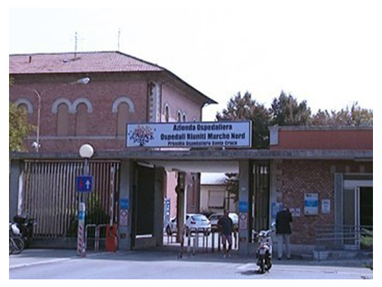 l'ospedale Santa Croce di Fano