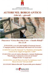 locandina "Autori nel borgo antico" Corinaldo