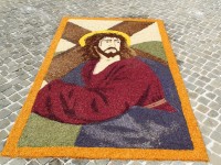 Infiorata "Corpus Domini" Castiglioni d'Arcevia - Il Cristo Morto