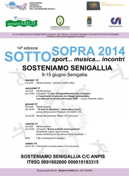 Il programma di SottoSopra 2014