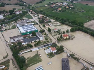 Alluvione del 3 maggio 2014 a Senigallia: la frazione di Cannella allagata