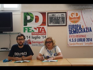 Roberto Tesei ed Elisabetta Allegrezza presentano PD in Festa 2014