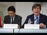 Carlo Masseroli e Francesco Rivolta al convegno nazionale sul commercio a Senigallia, di venerdì 4 luglio 2014