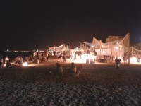 Demanio Marittimo.Km-278: allestimento in spiaggia