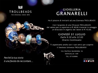 Giornata Trollbeads alla Gioielleria Granarelli di Senigallia