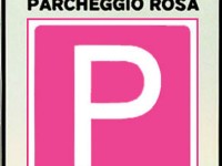 parcheggio rosa, cartello