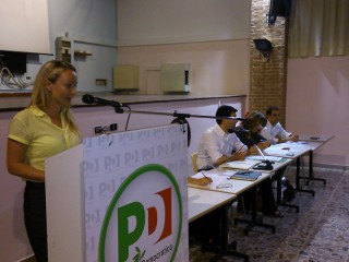 Sampaoli all'assemblea regionale del PD Marche