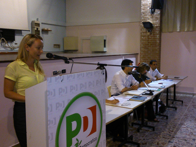 Sampaoli all'assemblea regionale del PD Marche