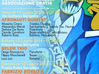 La locandina e il programma della rassegna "Sotto le stelle del jazz" 2014, a Senigallia