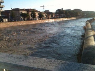 Maltempo del 29 luglio: il fiume Misa in piena