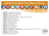 Le piattaforme digitali su cui lavora il Social Media Team Marche