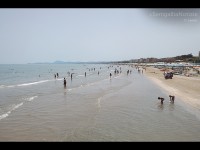 La spiaggia di Senigallia d'estate
