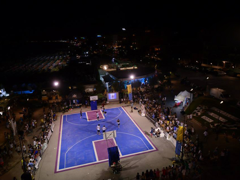 Summer League 2014: uno dei tanti match al piazzale della Libertà di Senigallia. Foto by ViZì
