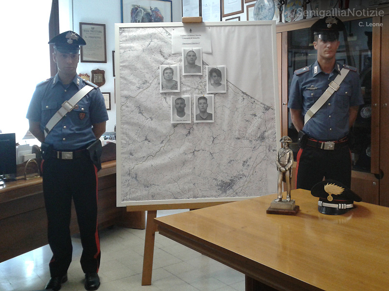 I Carabinieri di Senigallia illustrano i dettagli dell'operazione "Chiarizia 2"