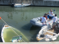 Il natante affondato