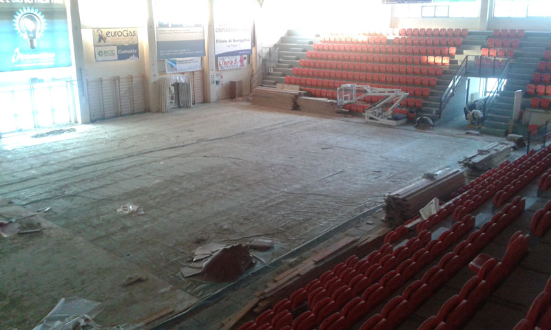lavori Palasport di Senigallia