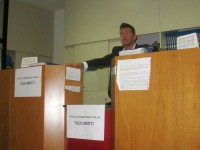 Mangialardi allo sportello anagrafe per la Protesta ANCI 2011