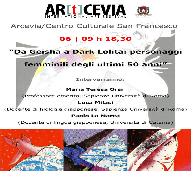 AR(t)CEVIA, 6 settembre 2014-programma