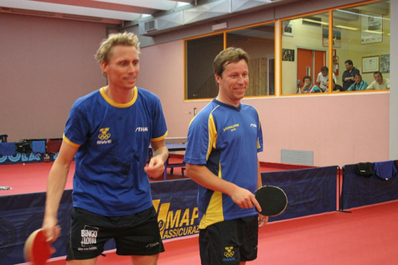 Atleti svedesi al Centro Olimpico Tennistavolo di Senigallia