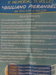 3° Memorial di Volley Giuliano Pierangeli