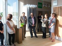 I soci durante l'inaugurazione del negozio Xilema ad Ancona