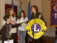 Un momento delle premiazioni al San Rocco di Senigallia per il concorso sulla pace indetto dal Lions Club