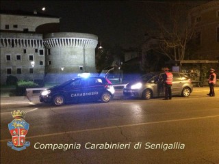 Posti di blocco e controllo dei Carabinieri a Senigallia