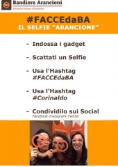 locandina "#FACCEdaBA" Festa Bandiere Arancione Corinaldo
