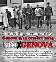 Locandina dell'iniziativa Senigallia x Genova