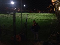 visione notturna della "Bombonera"