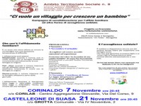 Incontri sull'affido familiare a Corinaldo e Castelleone di Suasa