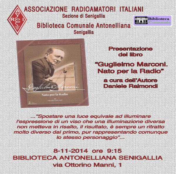 Incontro su Guglielmo Marconi a Senigallia