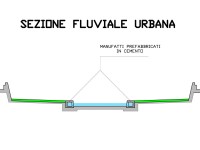 Proposta di sezione urbana fluviale del Misa a Senigallia