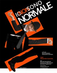 La locandina di "Io non sono normale", il nuovo spettacolo di David Anzalone al teatro La Fenice di Senigallia
