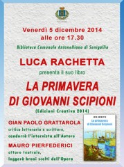 "La primavera di Giovanni Scipioni", locandina presentazione