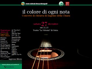 "Il colore di ogni nota", spettacolo musicale al teatro La Vittoria di Ostra con Eugenio della Chiara